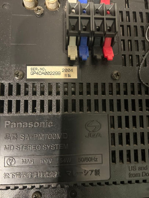 Panasonic Cd, Md Cassette Decks Sa-Pm700Md