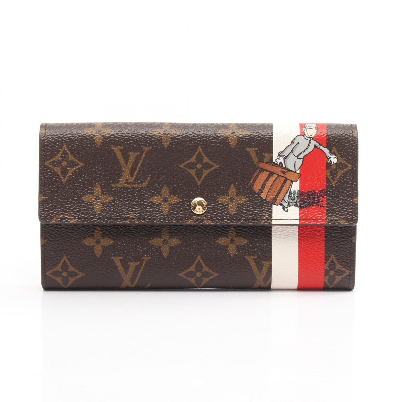 Louis Vuitton Long Wallet M60034 Used A