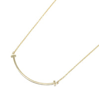 Tiffany Necklace Co T 40.5/45.5 K18 Used A