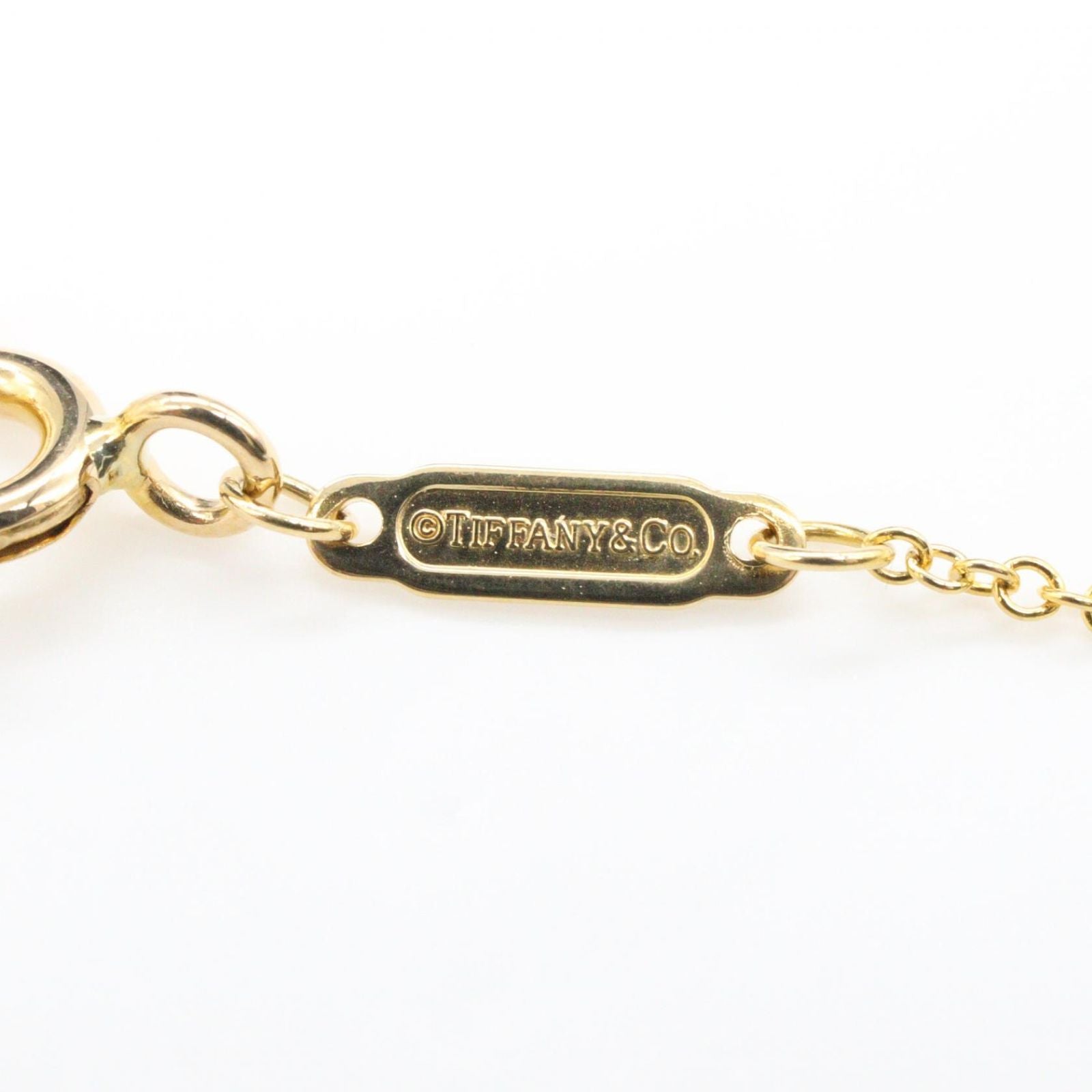 Tiffany Necklace Co T 40.5/45.5 K18 Used A