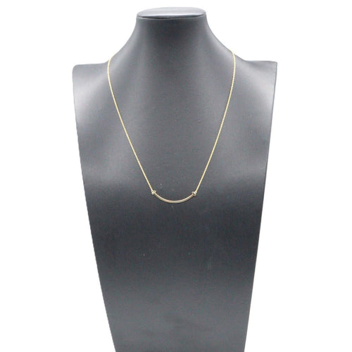 Tiffany Necklace Co T 40.5/45.5 K18 Used A
