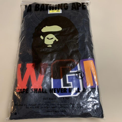 A Bathing Ape T-Shirts Wgm Shark Tee (Black)