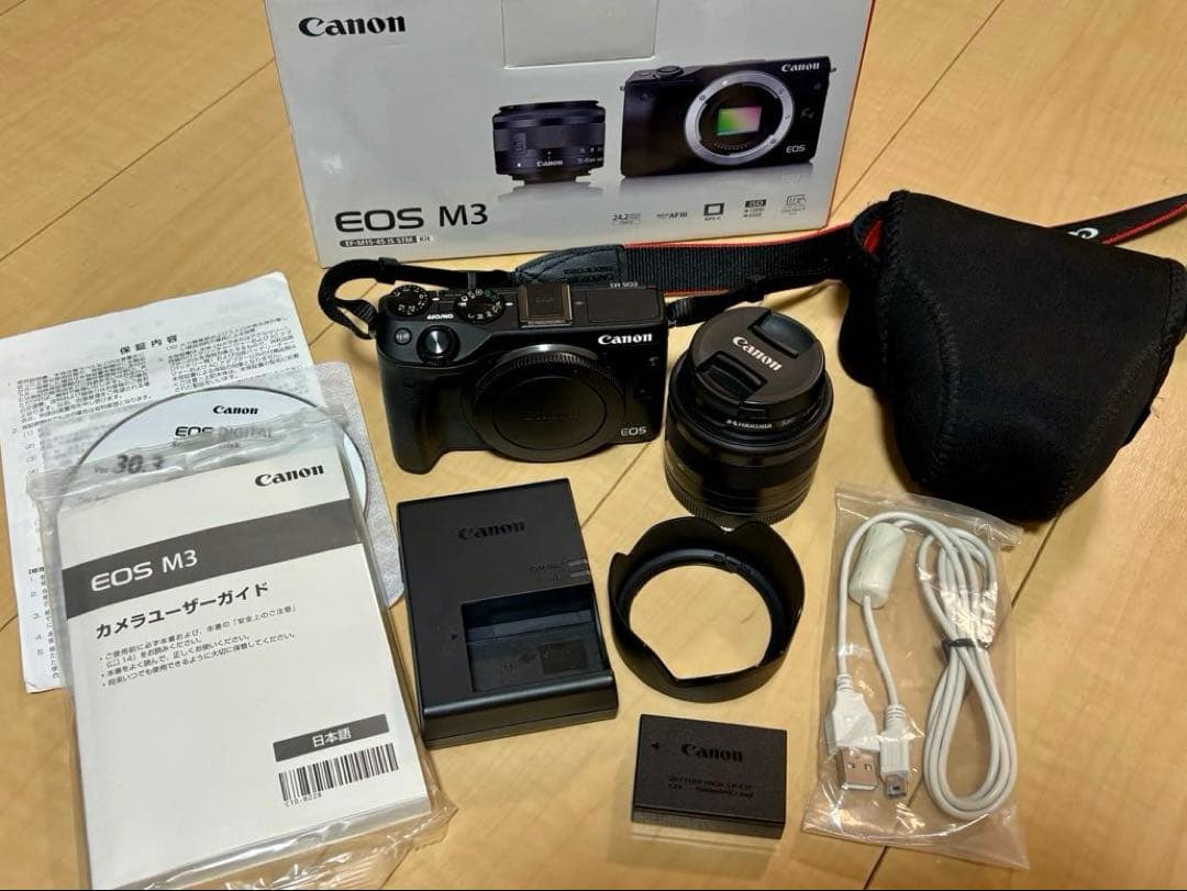 Canon Mirrorless Interchangeable Lips Eos M3 Ef-M15-45