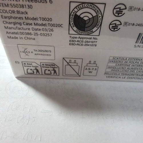 Huawei Wireless Earphones Freebuds 6