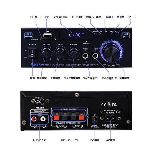 Power Amplifier 40W+40W 800W Lpak45