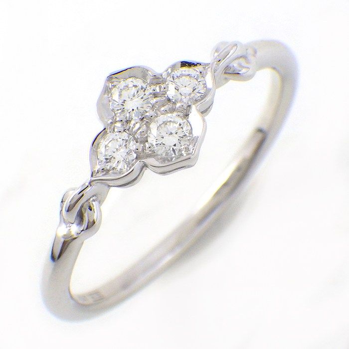 Cartier Ring 4 K18Wg 12.5 #53