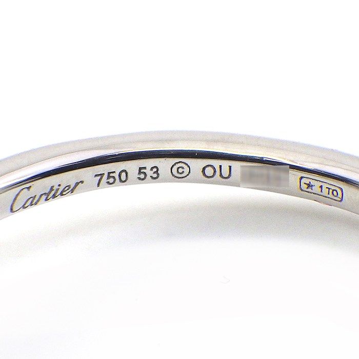 Cartier Ring 4 K18Wg 12.5 #53