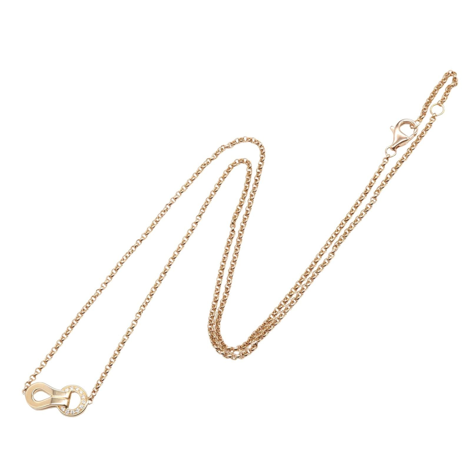 Cartier Necklace 40.5/43.5Cm K18Pg Used A