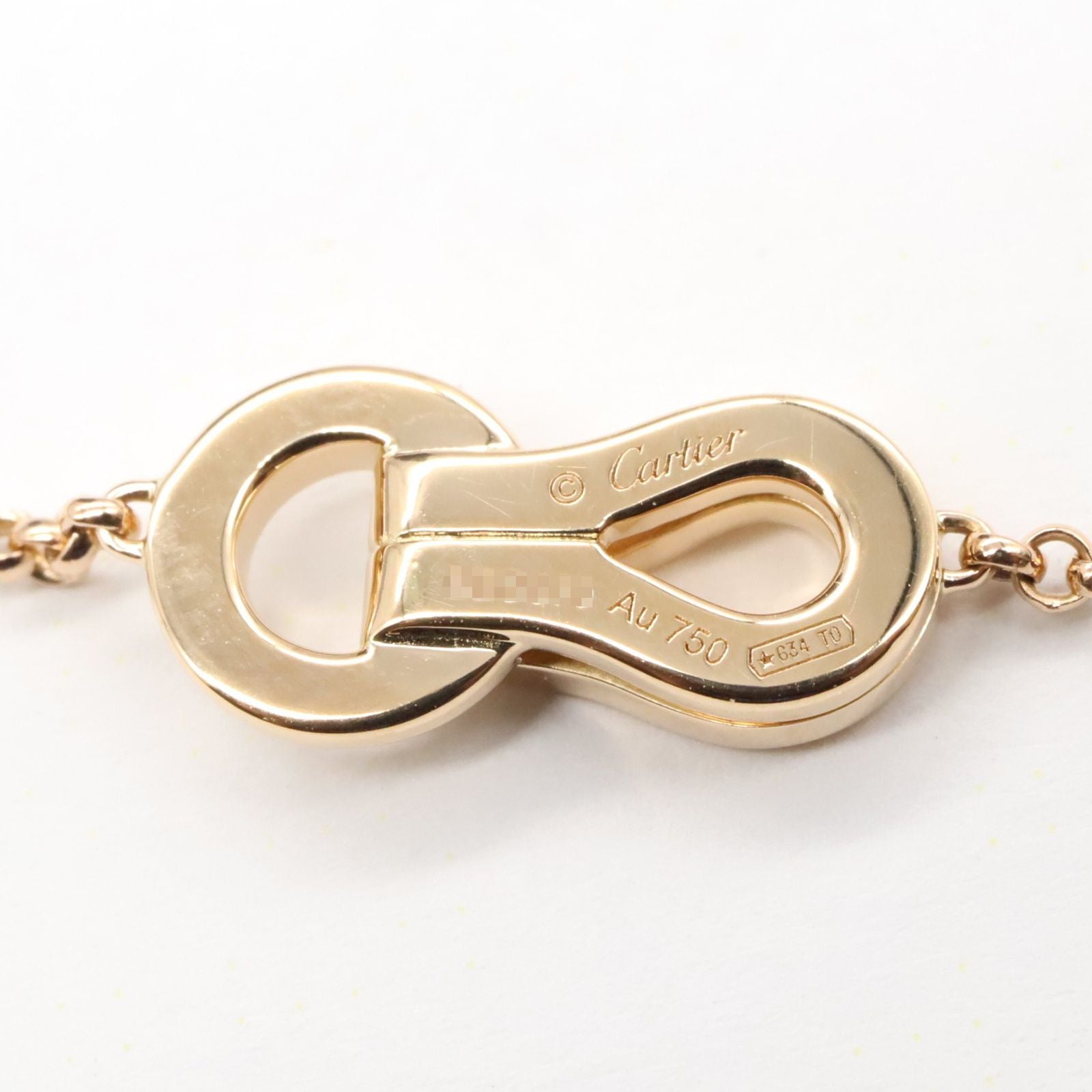 Cartier Necklace 40.5/43.5Cm K18Pg Used A