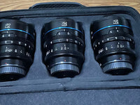 Sony Prime Lenses Sirui Night Walker 24/35/55 T1.2 E