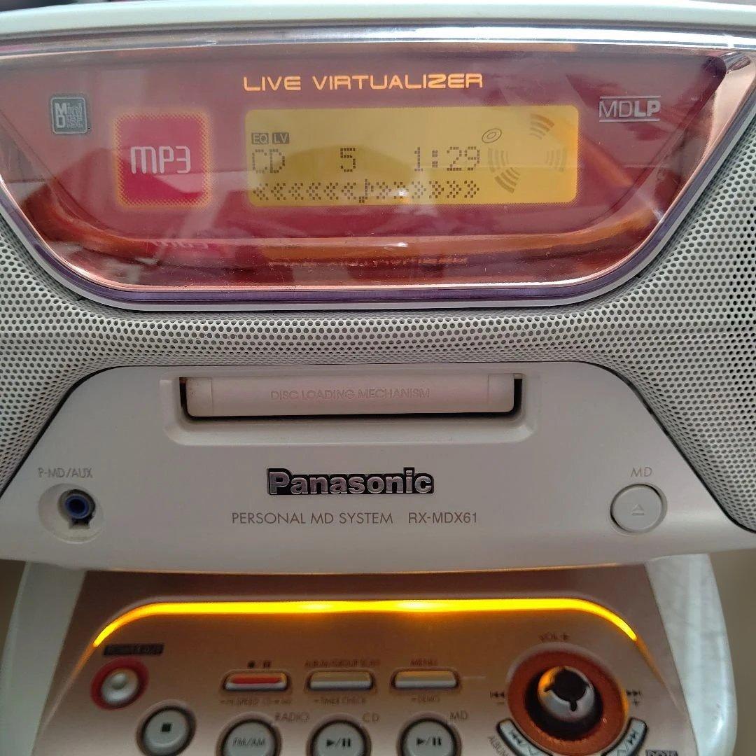 Panasonic Cd Md Cassette Deck Rx-Mdx61