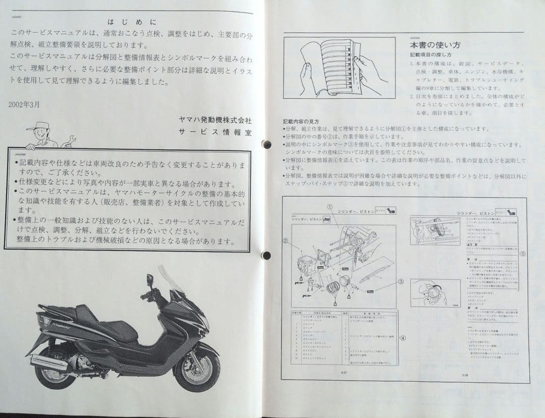 Catalogs Manuals Yamaha Yp250S