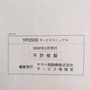Catalogs Manuals Yamaha Yp250S
