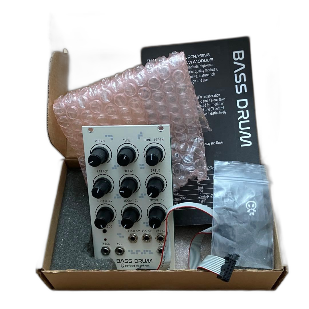 Modular Synthesizer Erica Synths Bass Drum White
