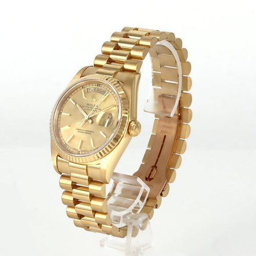 Rolex Automatic Winding Clock 18238 Yg X