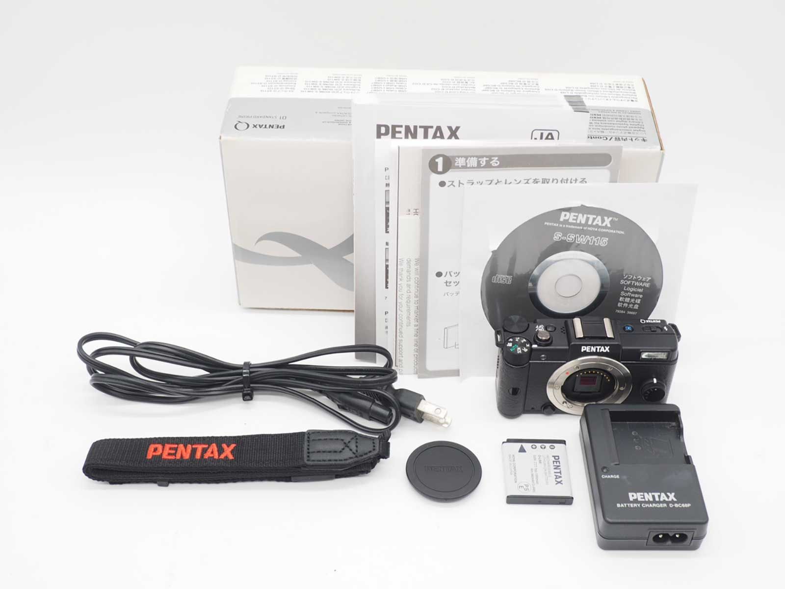Pentax Mirrorless Interchangeable Lips Q 12.4Mp Digital Camera Black 423 Shots