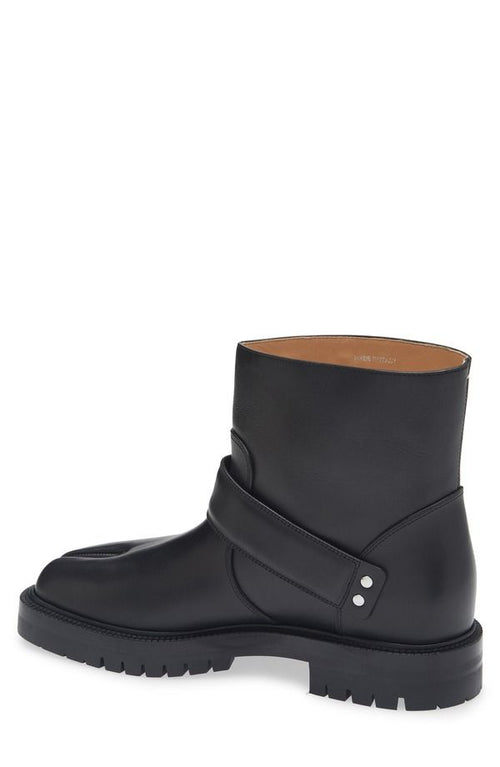 Maison Martin Margiela Western Boots Tabi Country Buckle Ankle Boot Black