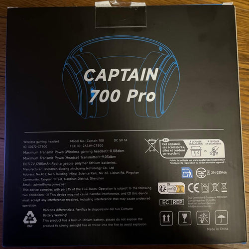 Gaming Headphones Headsets Captain 700 Pro