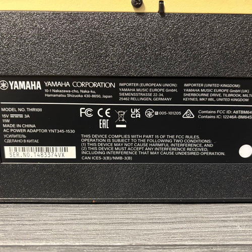 Yamaha Guitar Amplifiers Thr10Ii