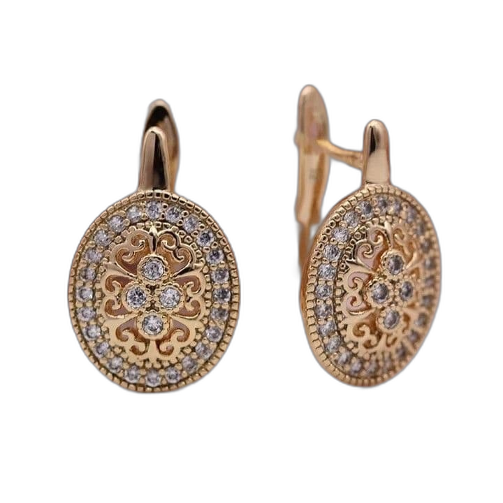 Earrings (For Both Ears) X100 K18 S925