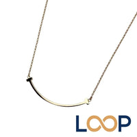 Tiffany Necklace T K18 Pg750 2.9G 684562 13 41 46Cm/Top 3.2 0.3Cm S