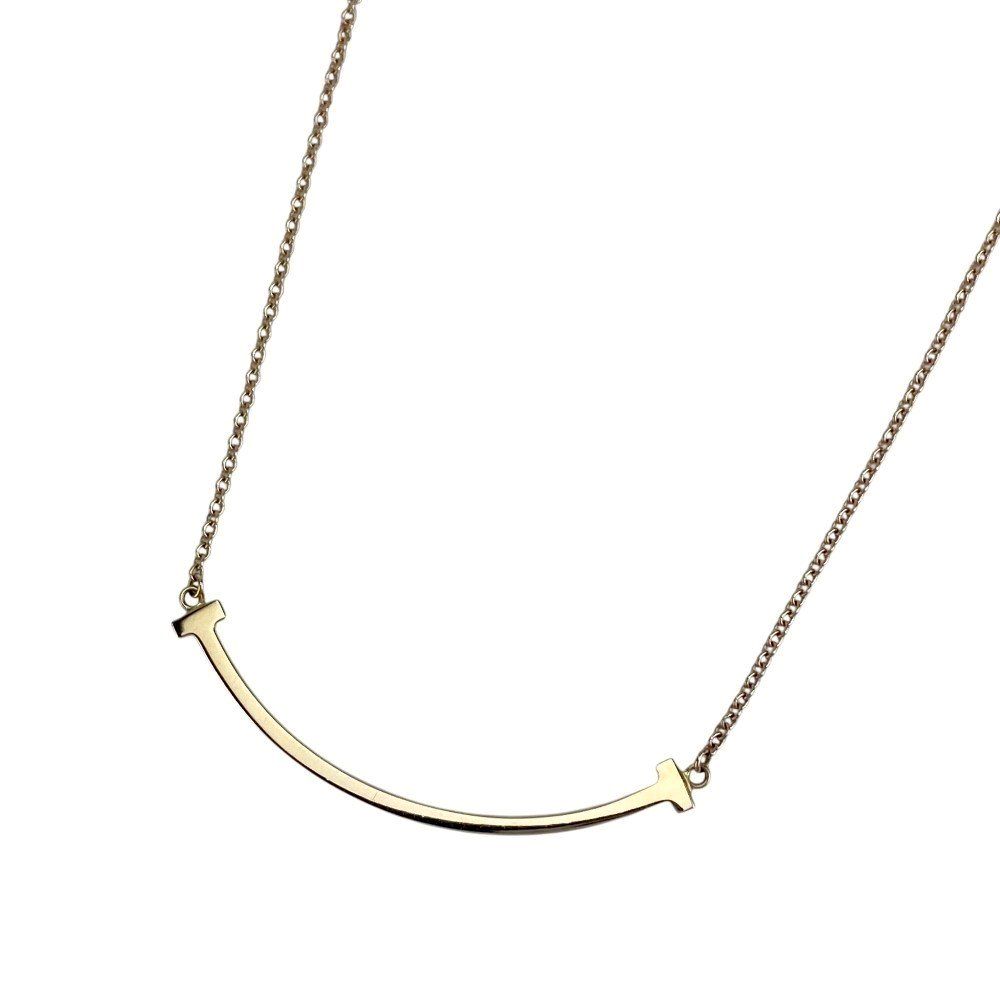 Tiffany Necklace T K18 Pg750 2.9G 684562 13 41 46Cm/Top 3.2 0.3Cm S