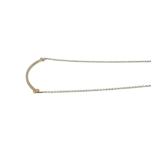 Tiffany Necklace T K18 Pg750 2.9G 684562 13 41 46Cm/Top 3.2 0.3Cm S