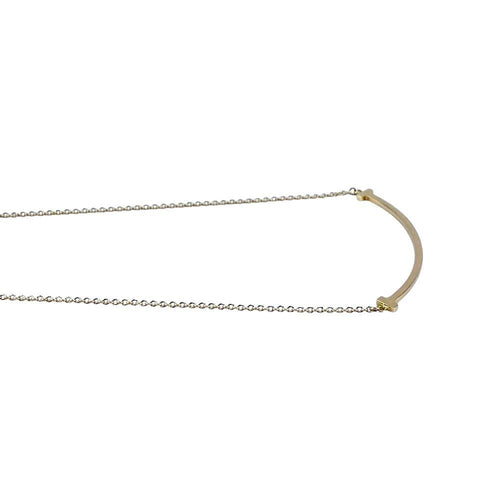 Tiffany Necklace T K18 Pg750 2.9G 684562 13 41 46Cm/Top 3.2 0.3Cm S