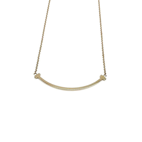 Tiffany Necklace T K18 Pg750 2.9G 684562 13 41 46Cm/Top 3.2 0.3Cm S