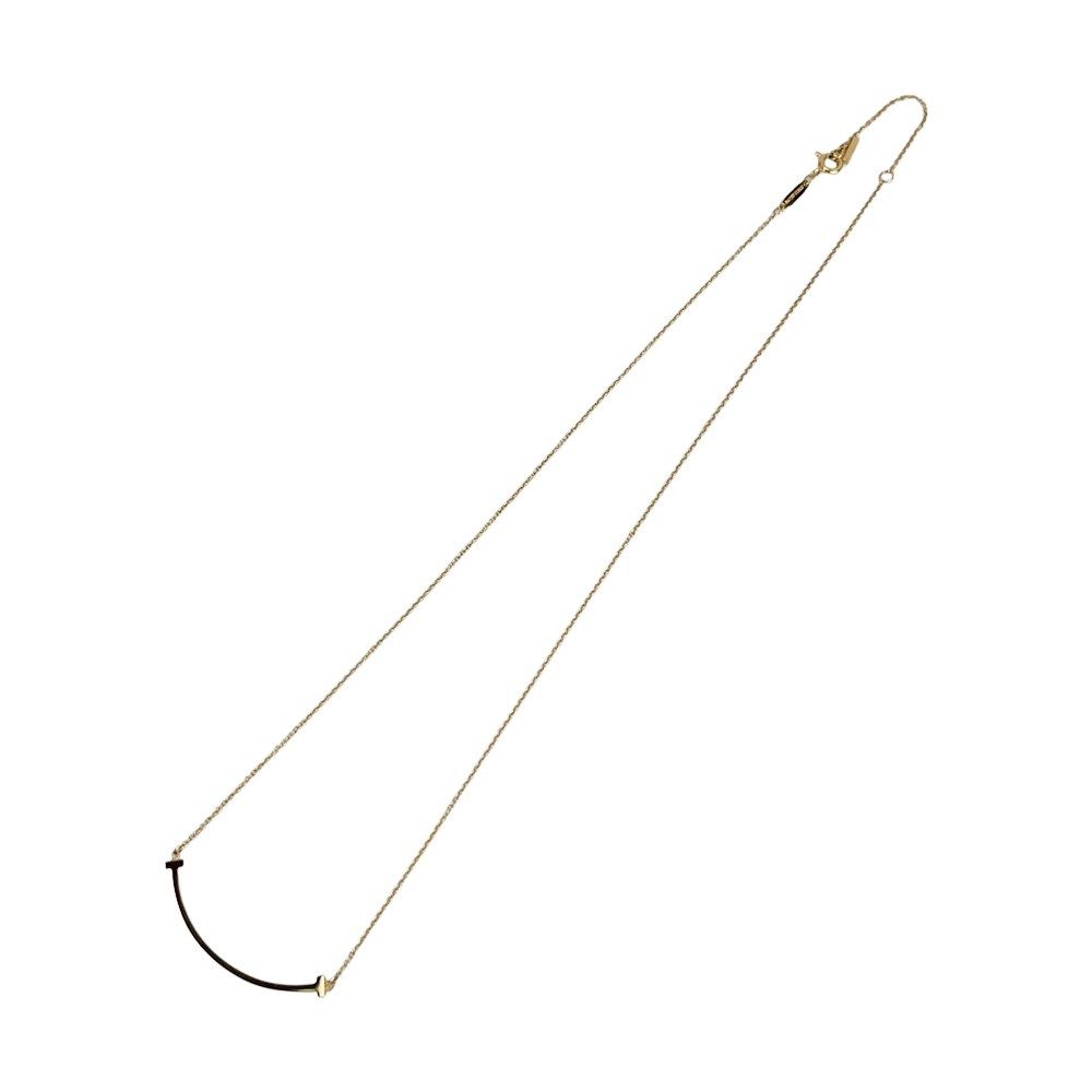 Tiffany Necklace T K18 Pg750 2.9G 684562 13 41 46Cm/Top 3.2 0.3Cm S