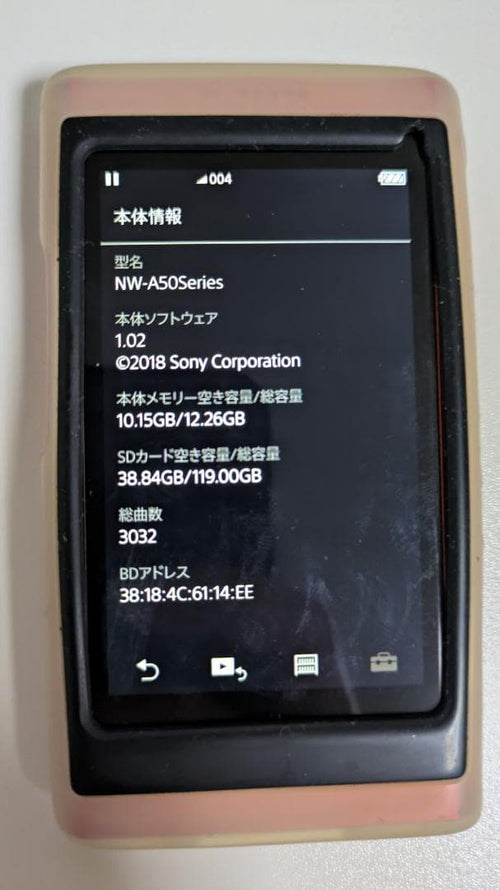 Sony Digital Audio Player Nw-A55