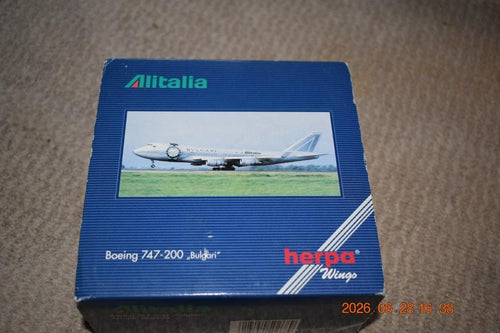 Herpa Wings Aircraft Helicopters Alitalia B747-200