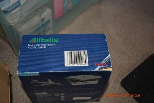 Herpa Wings Aircraft Helicopters Alitalia B747-200