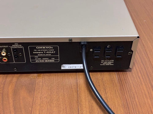 Onkyo Radio Tuners Integra T-425At Fm/Am