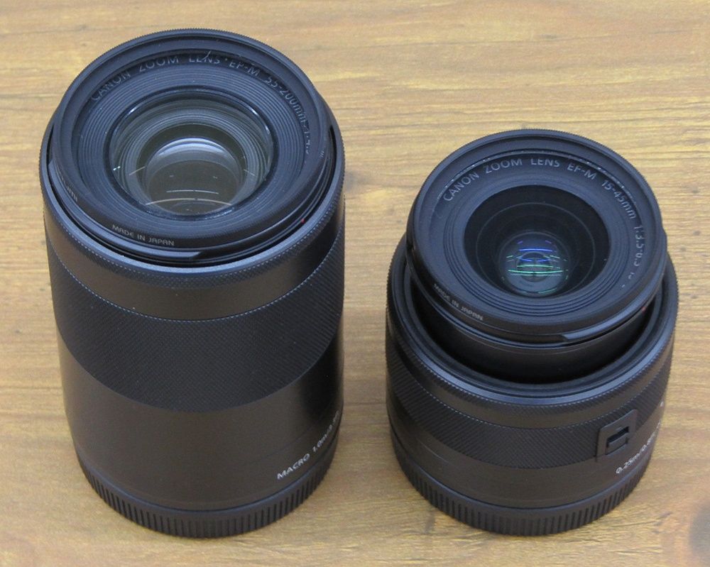 Digital Slr Canon Eos Kiss M 14-45Mm/55-200Mm Eoskissmbk-Wzk