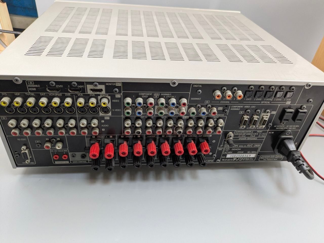 Denon Headphone Amplifier Avc-2808 Av 7.1Ch Hdmi Dolby Truehd Dts-Hd