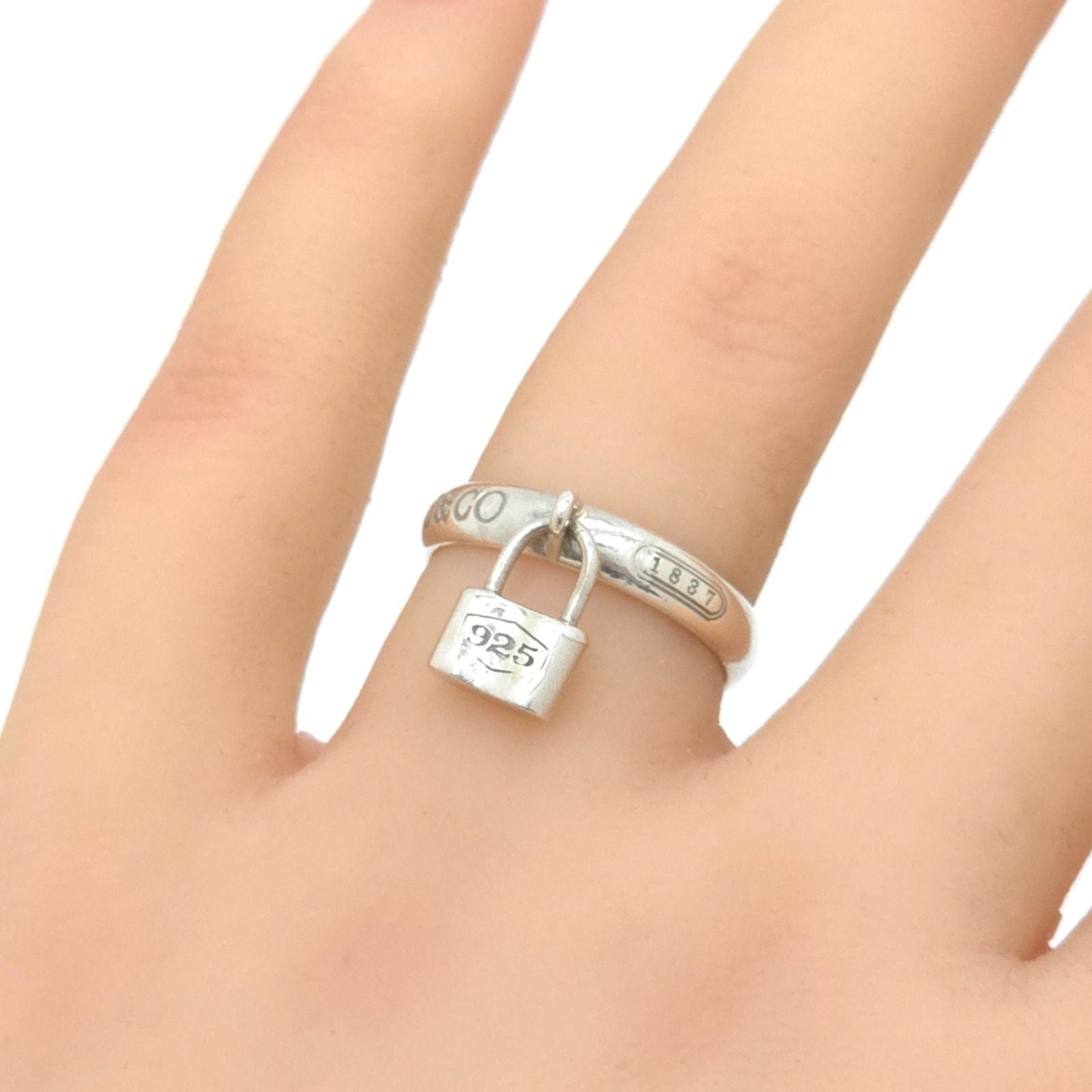 Tiffany Ring Tiffany&Co. 1837 12.5 Sv925 3.66G
