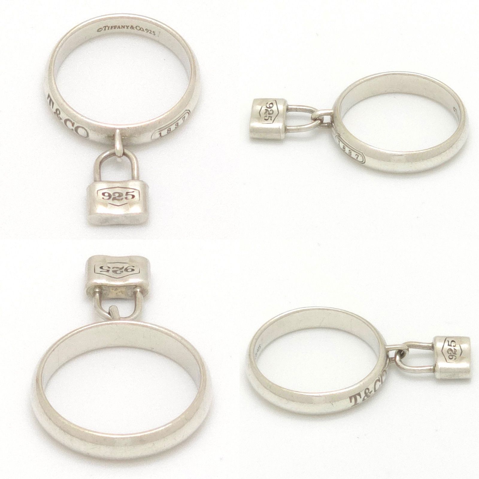 Tiffany Ring Tiffany&Co. 1837 12.5 Sv925 3.66G