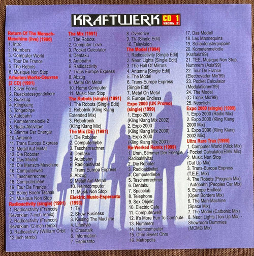 Overseas Music Mp3 Collection 1/2Cd/Kraftwerk/