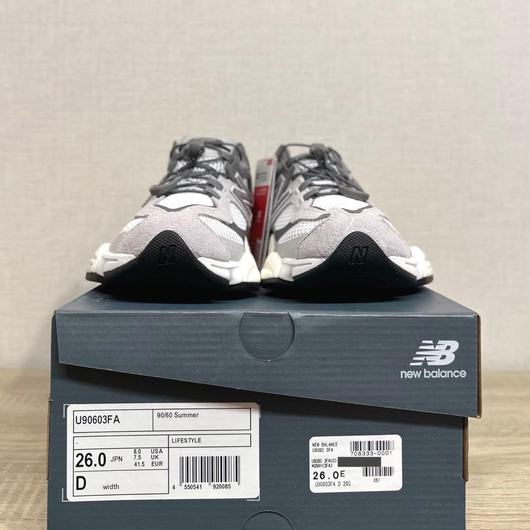New Balance Sneakers U90603Fa Gray 26