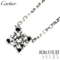 Cartier Necklace K18Wg 0.30Ct H Vs1 3Ex C