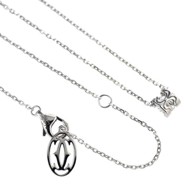 Cartier Necklace K18Wg 0.30Ct H Vs1 3Ex C