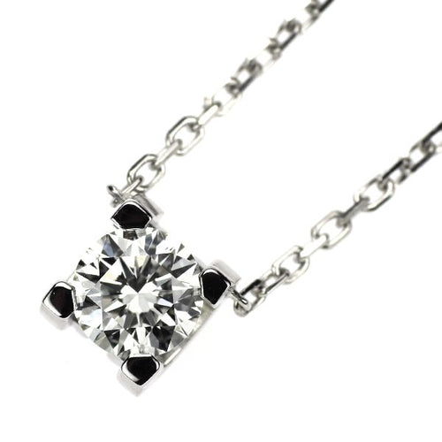 Cartier Necklace K18Wg 0.30Ct H Vs1 3Ex C