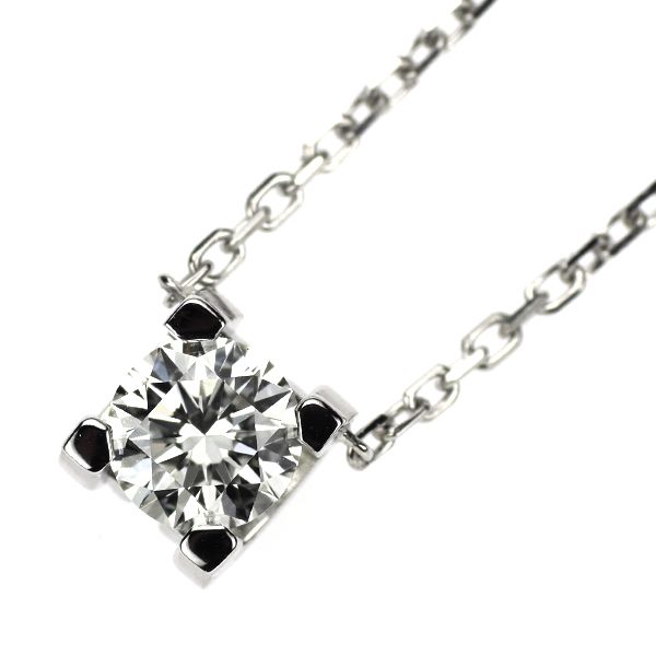 Cartier Necklace K18Wg 0.30Ct H Vs1 3Ex C