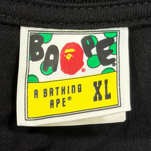 A Bathing Ape T -Shirt College L/S Tee Black Xl