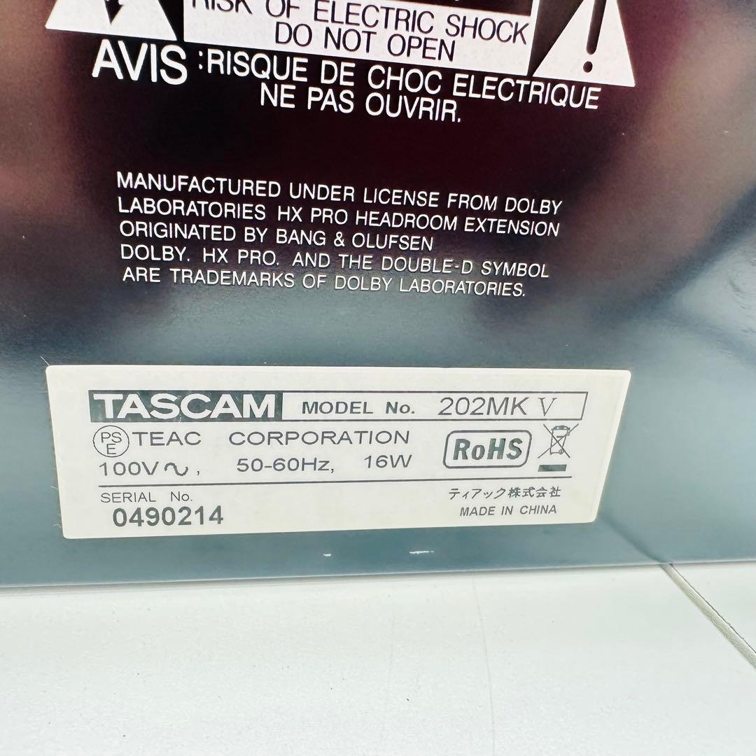 Tascam Cd Md Cassette Deck 202Mkv