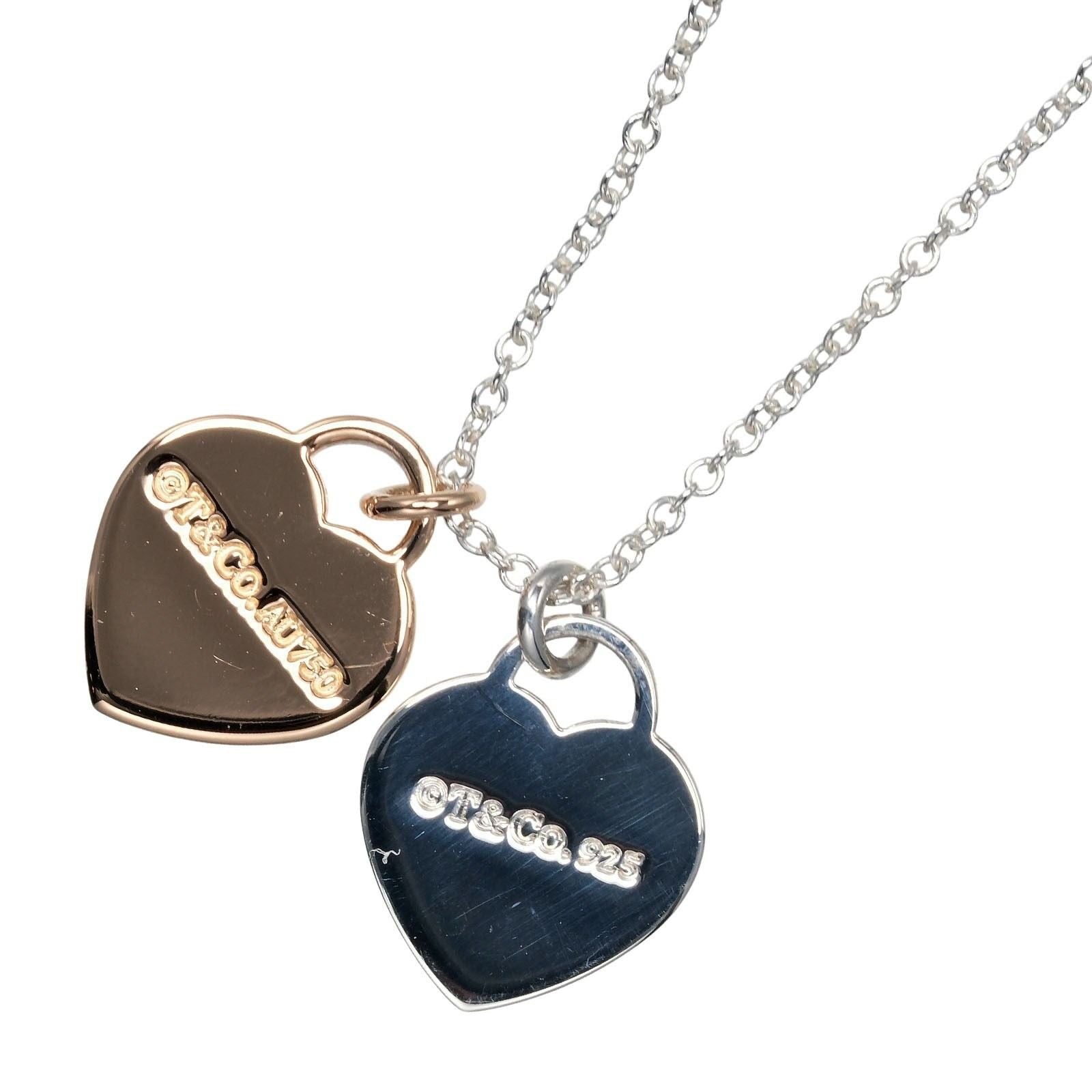 Tiffany Necklace Tiffany&Co. 925 K18 3.16G