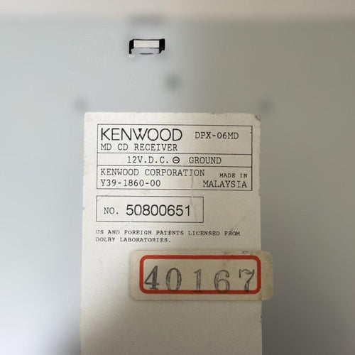 Kenwood Decks, Players Changers Dpx-06Md Md/Cd