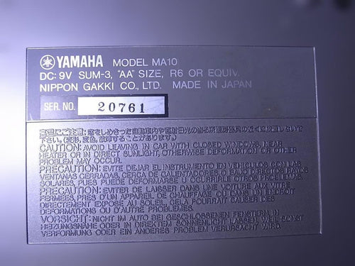 Other Yamaha Ma10