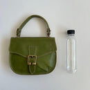 Miu Handbags Archive Belted Leather Hand Bag
